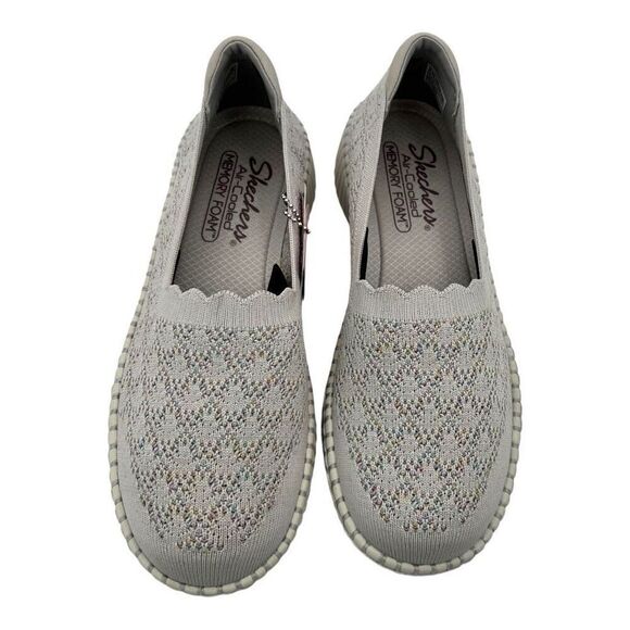 NWT Skechers Women's Wilshire Blvd Air-Cooled Memory Foam Athletic Shoes Tan 8.5 - Picture 3 of 15